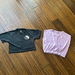 2 Cotton On crop tops